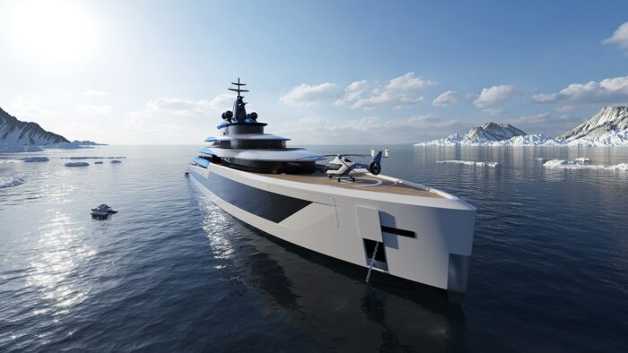 393ft Scintilla yacht design concept