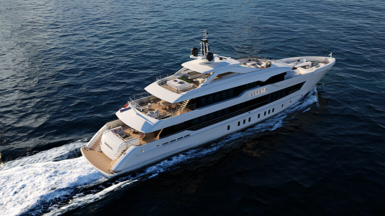 Heesen presents Project Serena, the yard’s most recent success in the 55-meter steel class at the Dubai International Boat Show.