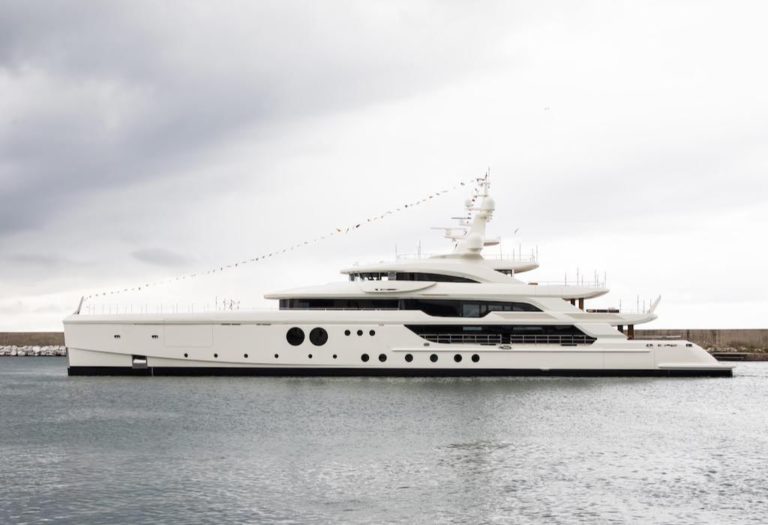Benetti announced the successful launch of their 67m (220ft) full custom yacht, FB285NK from the Livorno yard earlier today.
