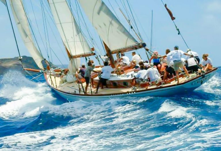 A sailboat is for boating enthusiasts interested in navigating their boat as they trim sails and glide across the water.
