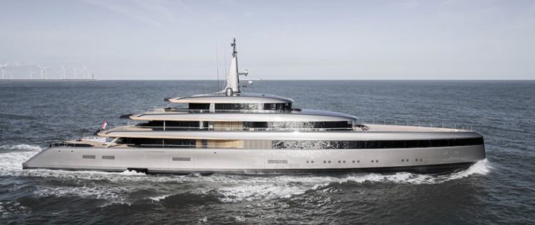 Feadship’s delivery of 276ft (84.2m) OBSIDIAN marks the Dutch brand’s next step in producing carbon-neutral superyachts by 2030.