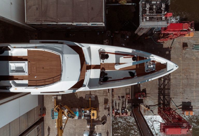 The fourth Amels 60 model was successfully launched recently in Vlissingen, the Netherlands from the Damen Yachting shipyard. The 197ft (60m) yacht is running on time to be delivered to her own in October.