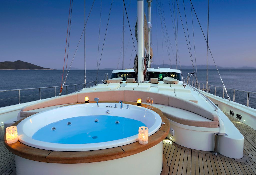 yacht charter cost per week