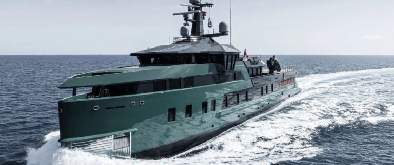 Damen Yachting has announced the successful delivery of PINK SHADOW, their inaugural 58m (190ft) SeaXplorer. The yacht has left Damen’s facilities in Antalya, Turkey and is on route to the Mediterranean for the remainder of the summer.
