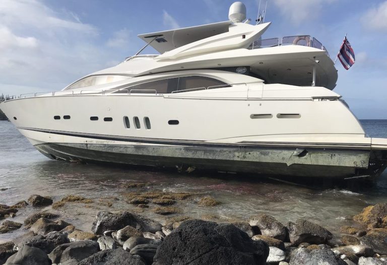 Hawaiian Board of Land and Natural Resources handed down a $117,472 fine to Sunseeker motor yacht NAKOA following grounding in February 2023.