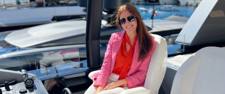 Olga Milchutskaya, sales and marketing assistant of Azimut Yachts Ukraine