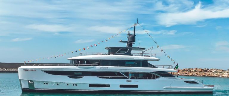 Italian shipyard, Benetti, has released their lineup for the 2023 Cannes Yachting Festival being held in Cannes from September 12 – 17, 2023. On display will be their 131ft (40m) OREOS, 121ft (37m) ALLURIA, and 111ft (34m) OPUS.