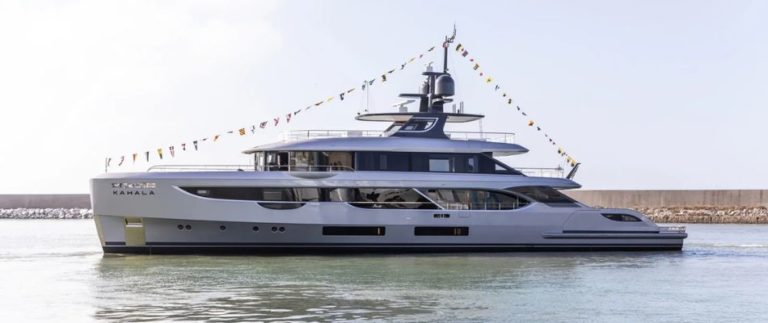 Benetti Yachts has launched the 14th hull of their Oasis 40M range with KAHALA at their Livorno, Italy shipyard.