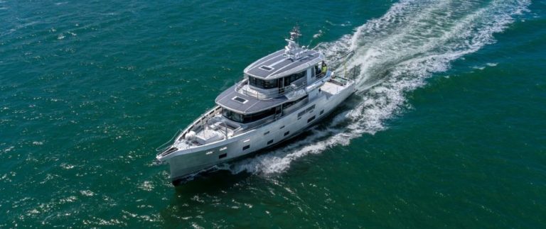 Project Pelagos Explorer Yacht Sea Trial. UK based shipyard, Arksen has announced the launch of their 85ft explorer vessel, Project Pelagos.