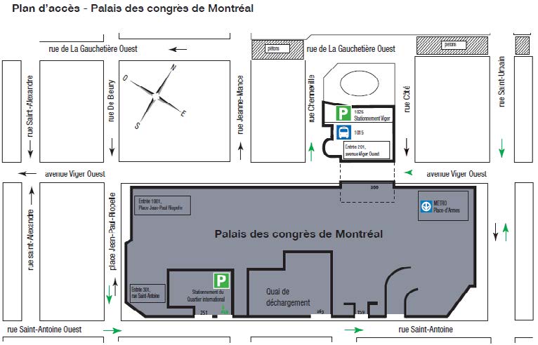 Floor plan of Montreal Boat Show 2025.