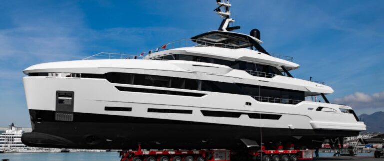 Italian shipyard Baglietto debuted M/Y ASTERA at La Spezia headquarters. Hull #10246 is the fifth vessel in their DOM 133 series.