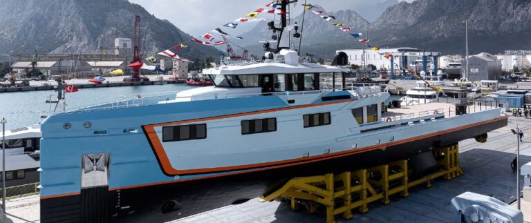Damen Yachting has launched their second YS53 yacht support vessel, FIVE OCEANS in Antalya, Turkey.