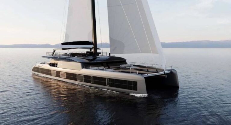Poland based Sunreef Yachts has reached a significant milestone in the construction of the Sunreef 43m Eco Catamaran.