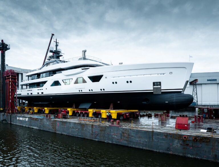 Amels 6007 side exterior view.