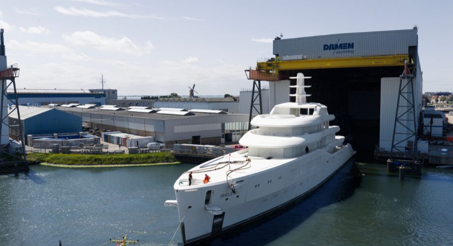 Damen Yachting has started outfitting new Amels 60m and 80m superyachts at their Vlissingen Shipyard.