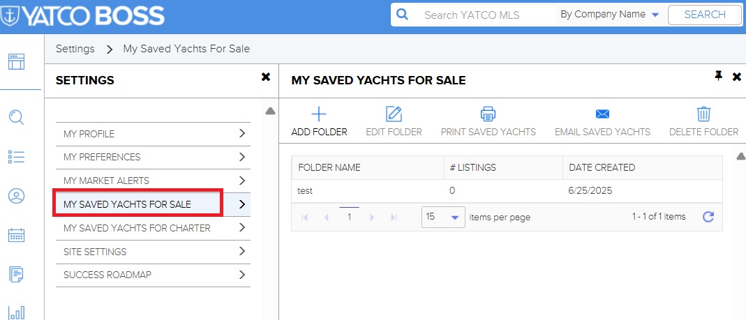 Track and organize listings with ease by using the updated YATCO BOSS, “Saved Yachts” feature—your tool for smart yacht sales management.