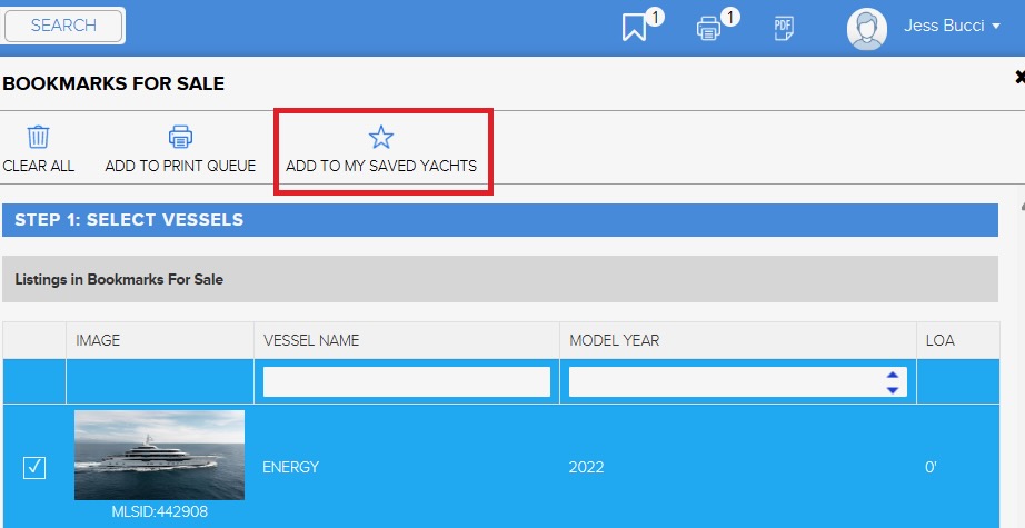 Track and organize listings with ease by using the updated YATCO BOSS, “Saved Yachts” feature—your tool for smart yacht sales management.