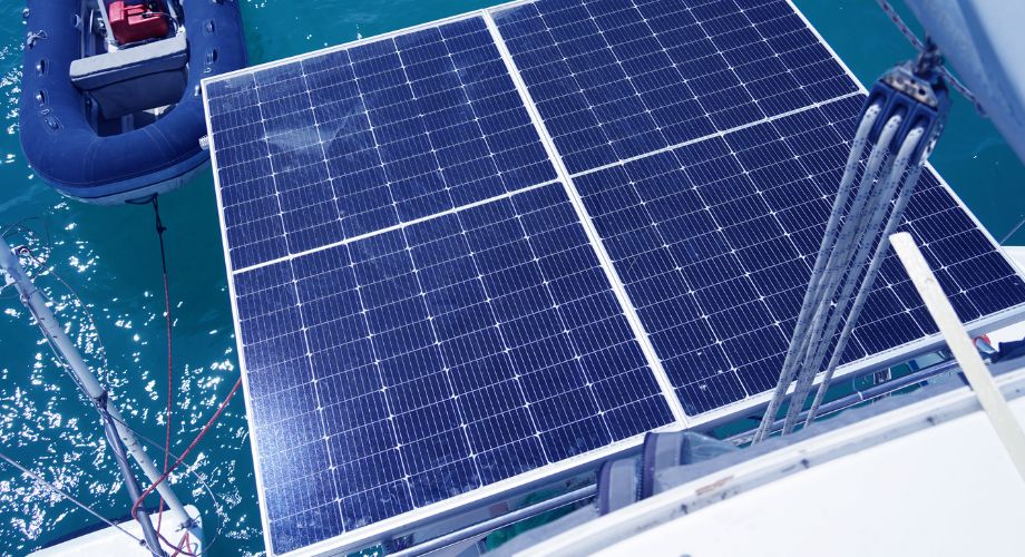 A solar panel for yachts.