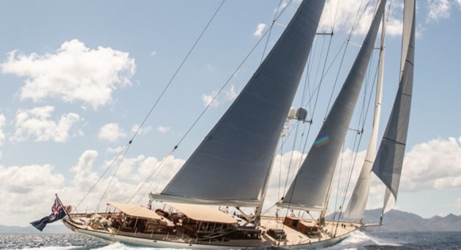 ATHOS sailing yacht that's sailing in the ocean.