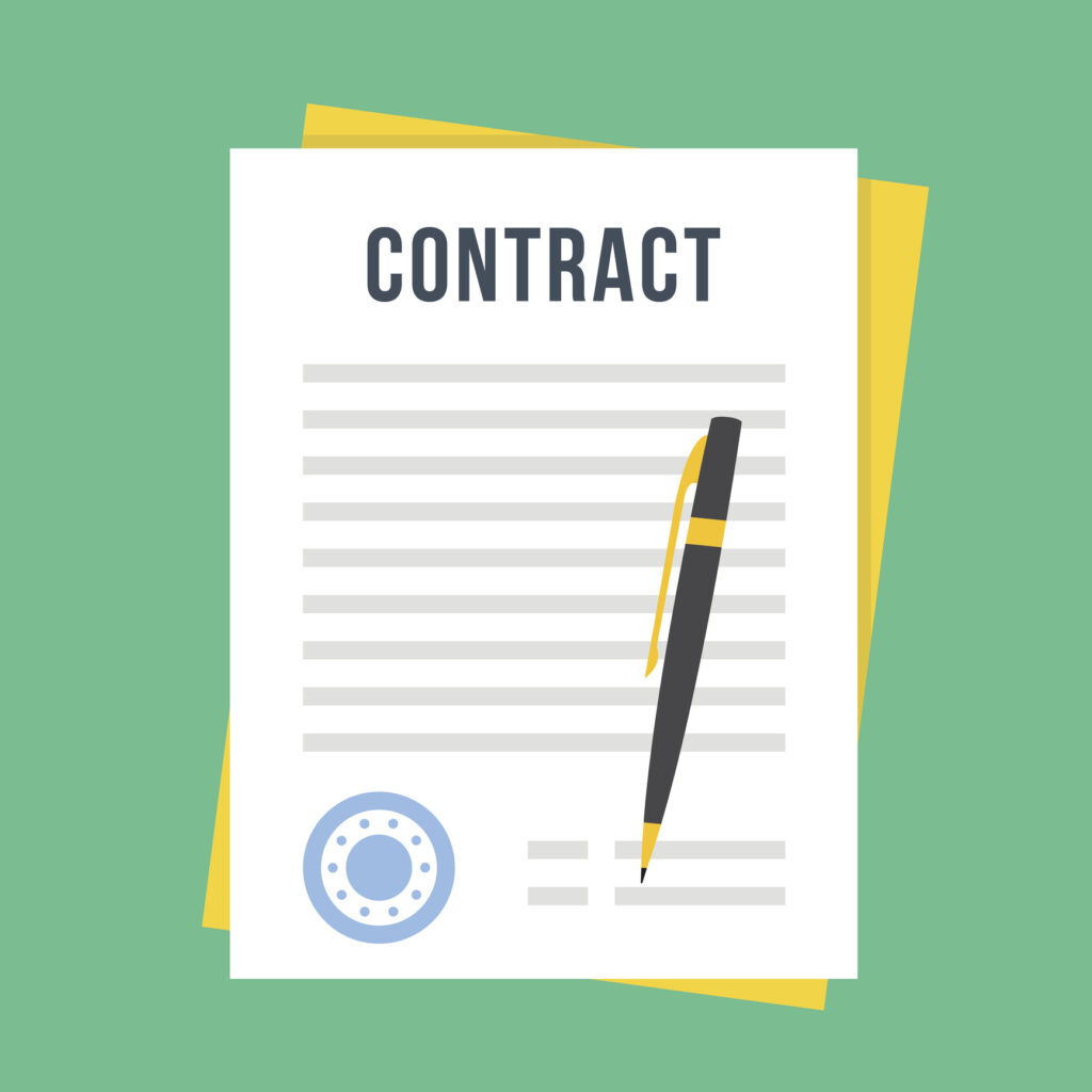 An illustration of a yacht charter contract.