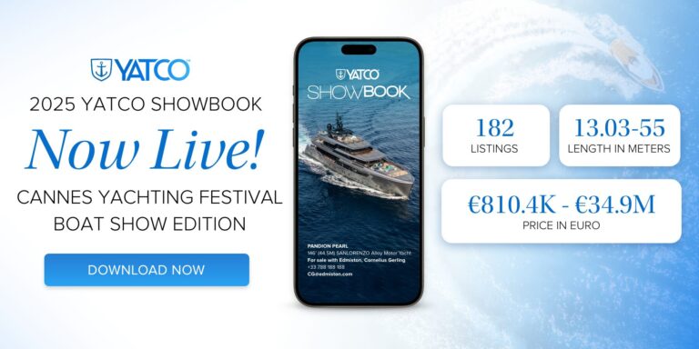Cannes Yachting Festival 2025 YATCO SHOWBOOK. 182 yachts featured in the 2025 Cannes Yachting Festival YATCO SHOWBOOK. Explore and access the SHOWBOOK now.