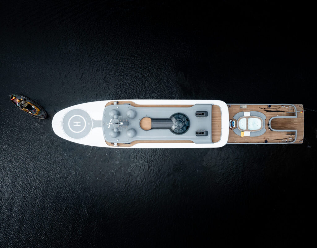 Lürssen Launches 374ft Gigayacht COSMOS | YATCO Lürssen 374ft Gigayacht COSMOS.