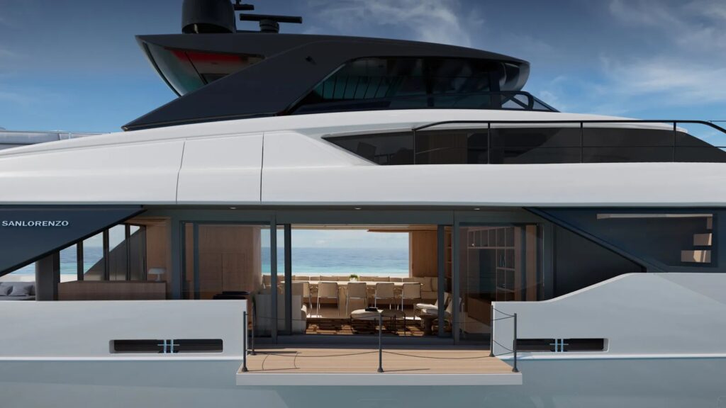 Sanlorenzo released renderings for a new 33m yacht, SL110A, set to debut in September at the 2025 Cannes Yachting Festival.