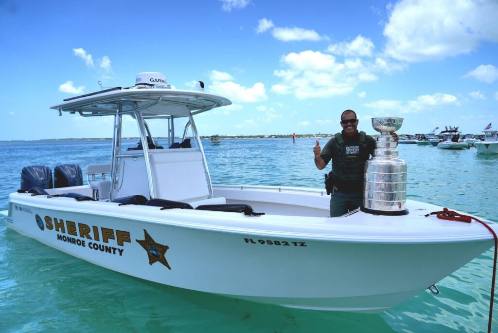 A man on BOAT MSCO with a trophy.