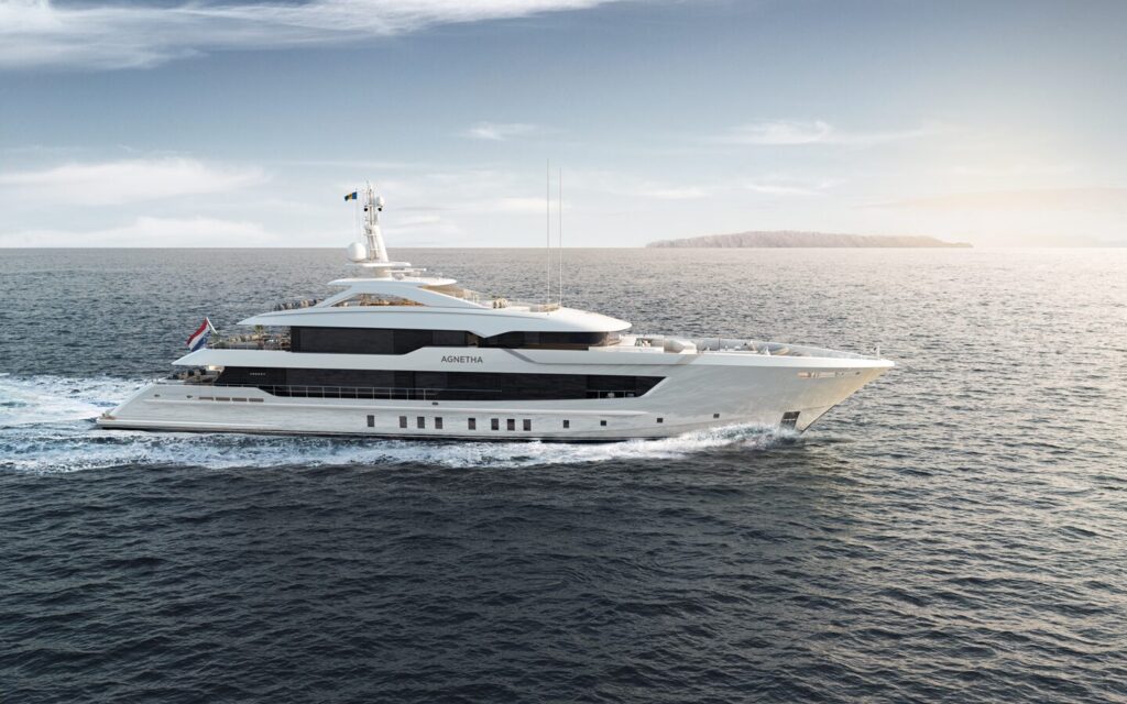 Top 10 Largest New Build Yachts for Sale in 2025 on YATCO HEESEN 55M STEEL YN 20955 PROJECT AGNETHA 2025 180' 6" HEESEN YACHTS Motor Yacht.
