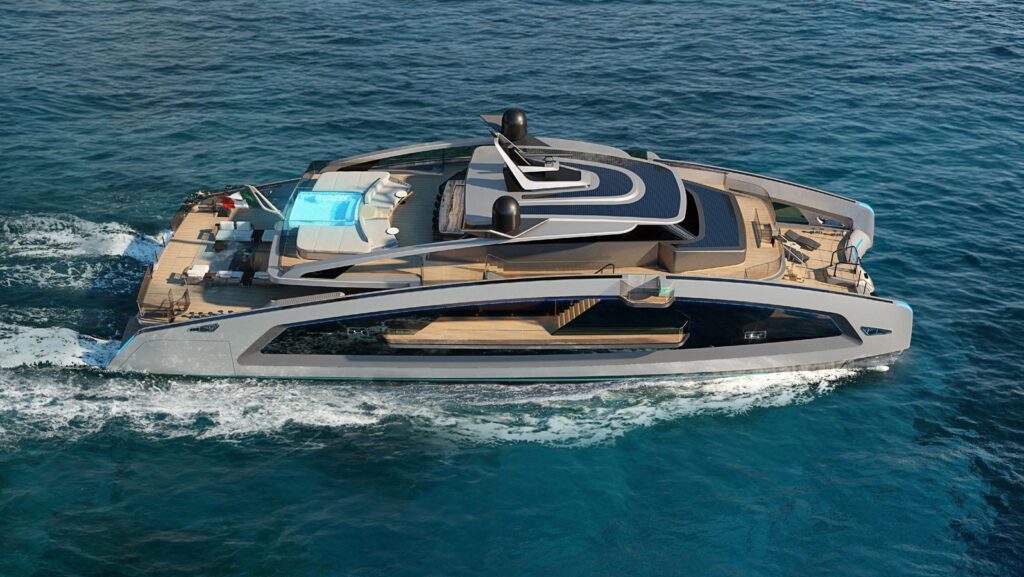 Explore the 10 Largest Catamarans for Sale on YATCO Right Now CAT 133 2027 133' 7" TECNOMAR Catamaran.