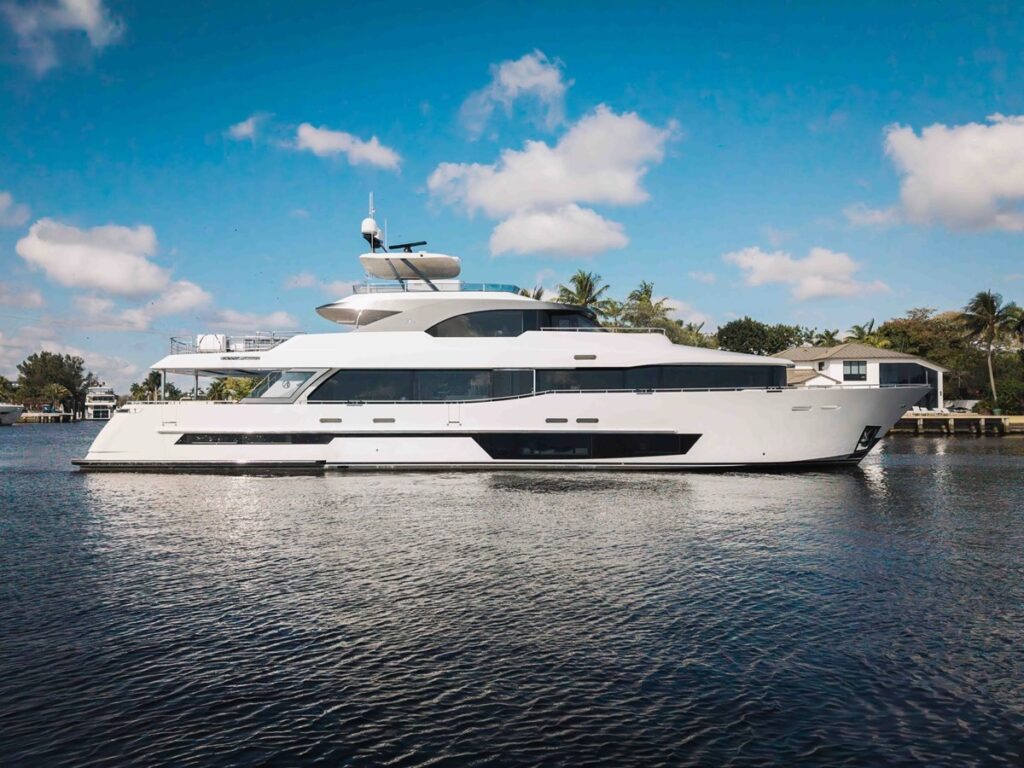 Fort Lauderdale International Boat Show YATCO SHOWBOOK 116.6ft (35.5m) OCEAN ALEXANDER 37 LEGEND is a brand-new tri-deck yacht by Ocean Alexander.