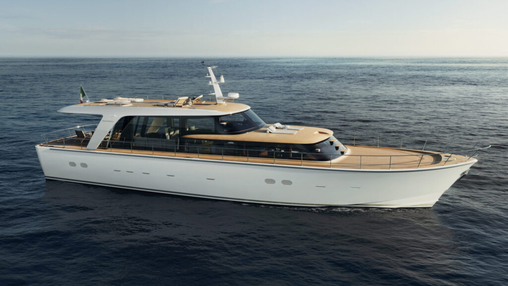 Sanlorenzo Redefines Italian Yachting by Launching SHE | YATCO Sanlorenzo SHE sailing on the ocean.
