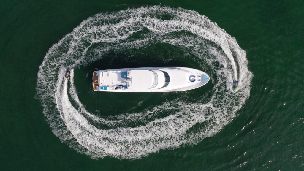Westport W112 Superyacht Sailing on the Ocean.