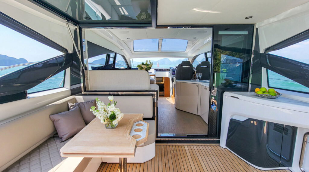 Fairline Yachts | Verified Listings, Specs & Buying Tips | YATCO Failing yacht GT45 ext Carousel.