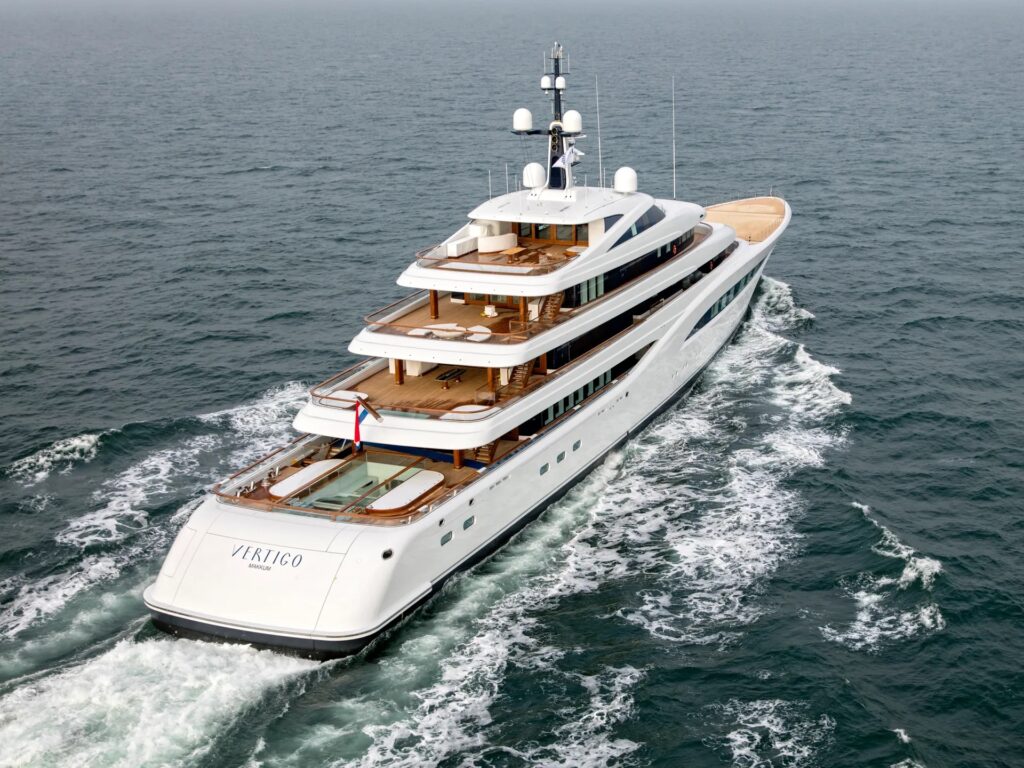 Feadship Yachts | Verified Listings & Expert Advice | YATCO Feadship yacht FAITH aft running.