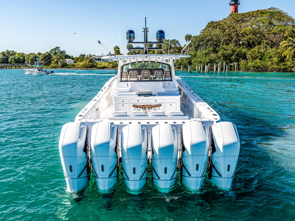 HCB Yachts Buying Guide | Luxury Center-Console Style | YATCO HCB yacht, Estrella model. Explore HCB Yachts: luxury center consoles, performance, customization, and expert guidance to find your perfect yacht with YATCO.