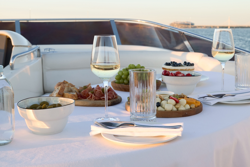 Small Yacht Trends 2026 | Owner-Operator Options | YATCO food and wine served on a yacht