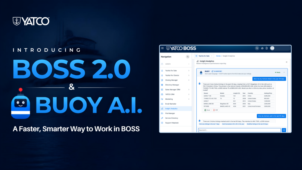 yatco boss 2.0 and buoy ai launch